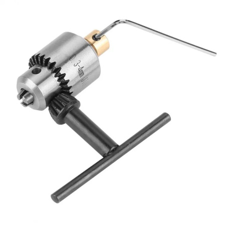 MC034 патрон кулачковый Mini  0.3-4mmс ключом