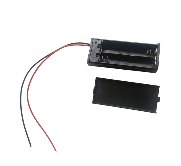 HB2AAA-switch держатель 2  батареек AAA с крышкой , выключателем и проводом (FUT-0036-02)