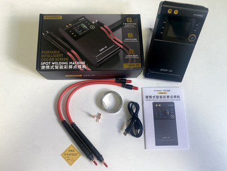 SWM-10 портативный аппарат для точечной сварки с цветным экраном. Для ленты 0.1-0.25мм