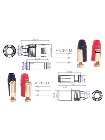 AS150-M.G.R.b силовой разъем