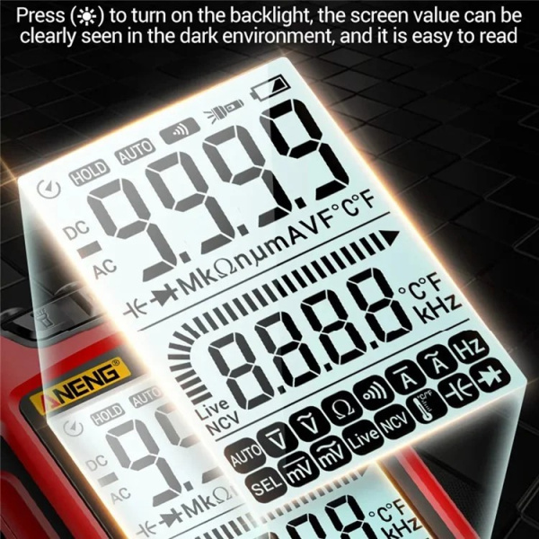 ANENG SZ02 мультиметр автомат 9999 TRMS NCV