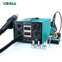 YIHUA706-II паяльная станция 2 в 1: паяльник YIHUA 506A(T12)+термофен, ESD