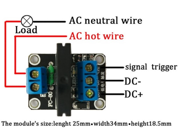 SSR1C модуль тт реле G3MB-202P для Ардуино (3041)