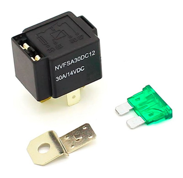 NVFSA30DC12 Реле 12V 30A 4 контакта с предохранителем (FUT-1124)