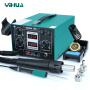YIHUA706-II паяльная станция 2 в 1: паяльник YIHUA 506A(T12)+термофен, ESD