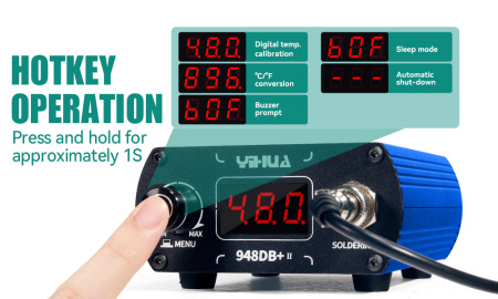 YIHUA948DB+II мини паяльная станция 75Вт