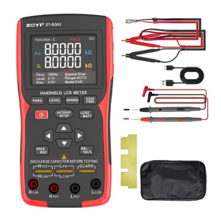 ZT-DQ02 измеритель LCR+тестер внутреннего сопротивления АКБ,100КГц