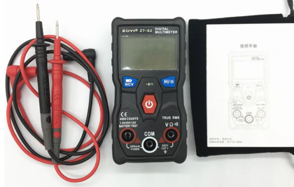 ZT-S2 obs Автоматический цифровой мультиметр True-RMS, NCV