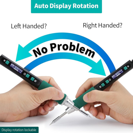 YIHUA928D-IV with Charger Паяльник с блоком питания, USB, 60Вт, чехол, жала.