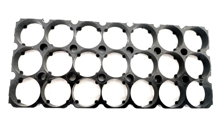 Модульный крепеж для батареи 18650, 21 ячейка(3*7), холдер-кронштейн наборный (97905)