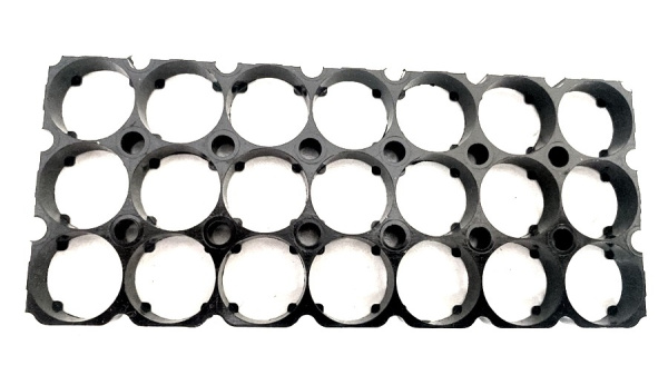 Модульный крепеж для батареи 18650, 21 ячейка(3*7), холдер-кронштейн наборный (97905)