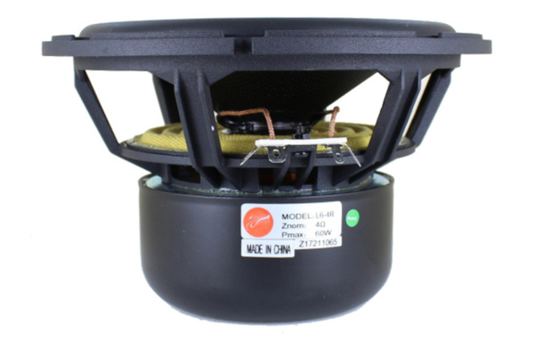 L6-4R Динамик НЧ СЧ, D 166 мм,  30 Вт, R 4 Ом  88dB 50Hz -4kHz