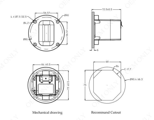 RD1.0 ленточный твитер 12Вт, R 5Ом, 2-40kHz 90dB Fountek