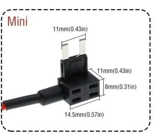 1141 Car Charger Plug Fuse mini разъем прикуриватель (FUT-1141)