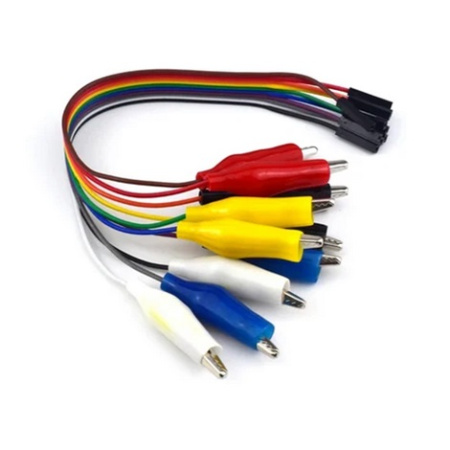 Kit10aF набор соединительных проводов 30см  с крокодилами, мама (FUT0262-02)