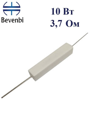 SQP   3.7ohm 10 w ±5% резистор керамический
