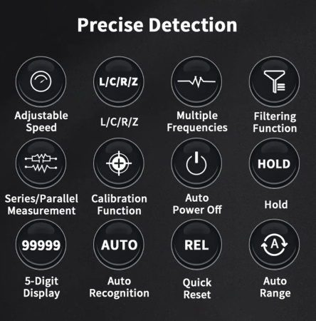 ZT-DQ02 измеритель LCR+тестер внутреннего сопротивления АКБ,100КГц