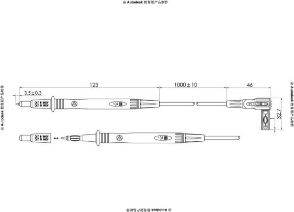 Силиконовые щупы мультиметра 1м, 1000В, 10А, UL3577 18 AWG, двойная изоляция