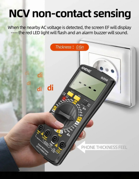 ANENG SZ08 мультиметр 1999 NCV