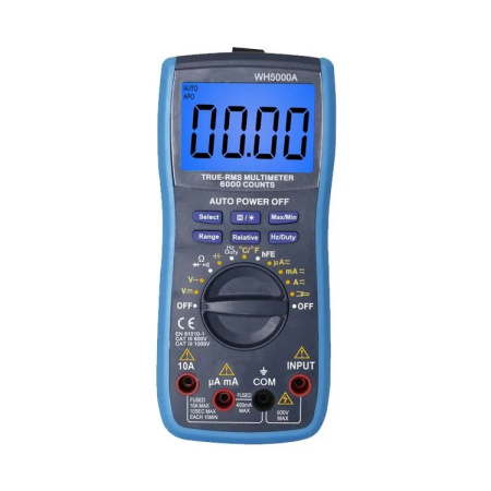 WH5000A Цифровой мультиметр True RMS 6000