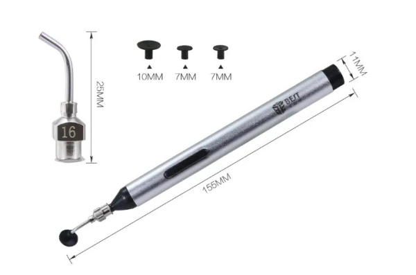 L-HT0225 вакуумный пинцет для SMD 3 насадки