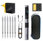 HS-02A Set4 паяльник с регулировкой, USB, блок питания, PD/QC, DC, 100Вт, 6 сменных жал, серебристый