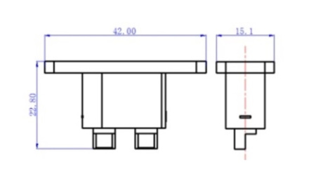 XT90E-M силовой разъем