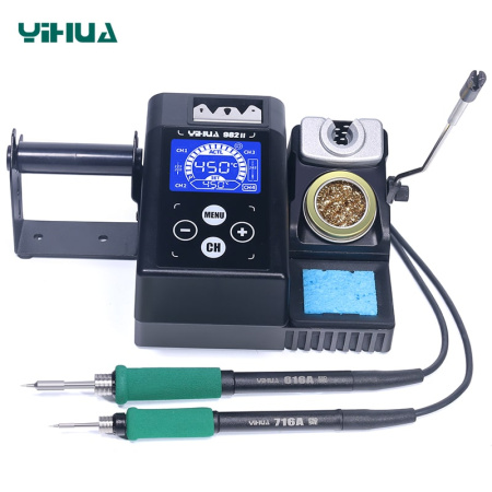 YIHUA982-II (C210+245) паяльная станция 50 и 120Вт, ESD